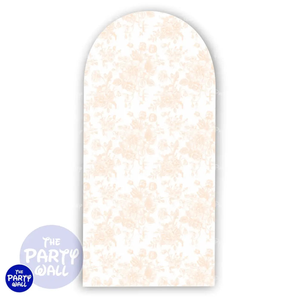 Flores - Funda para mampara de punta redonda o rectangular Mampara de punta redonda