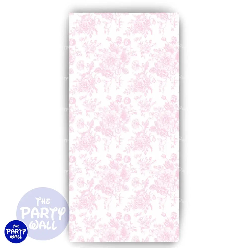 Flores - Funda para mampara de punta redonda o rectangular Mampara de punta redonda