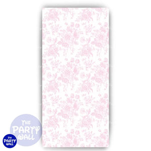 Flores - Funda para mampara de punta redonda o rectangular Mampara de punta redonda