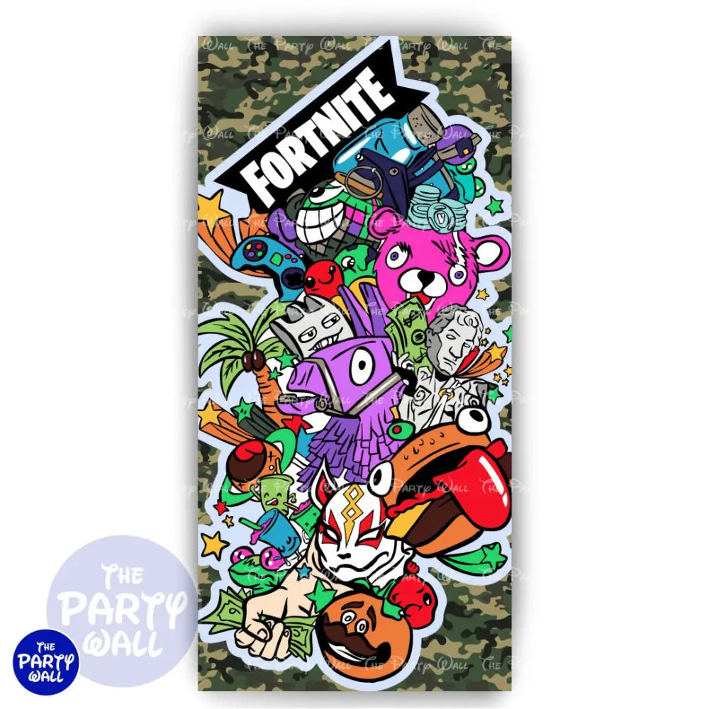 Fortnite - Funda para mampara de punta redonda o rectangular Mampara de punta redonda