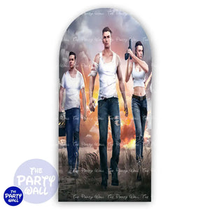 Free Fire - Funda para mampara de punta redonda o rectangular Mampara de punta redonda