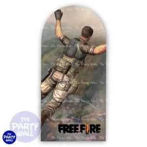 Free Fire - Funda para mampara de punta redonda o rectangular Mampara de punta redonda