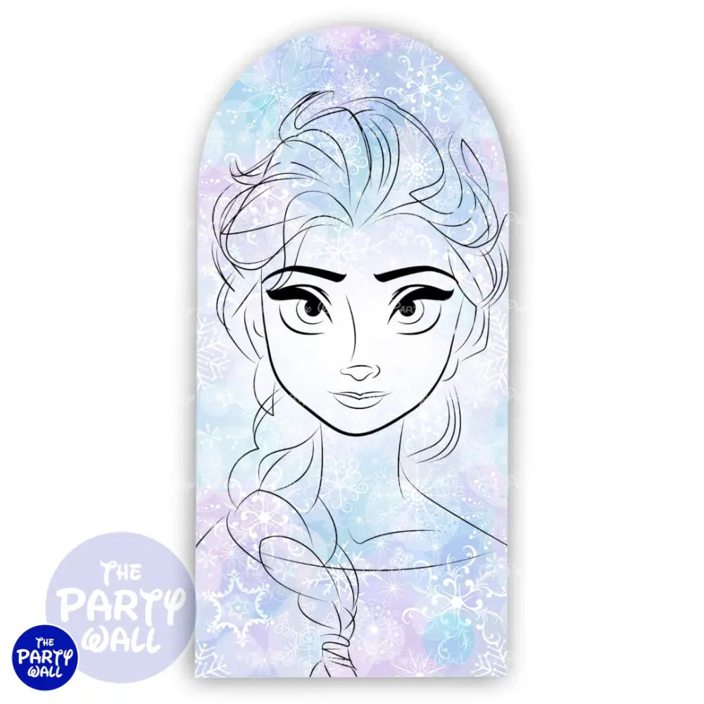Frozen - Funda para mampara de punta redonda o rectangular Mampara de punta redonda