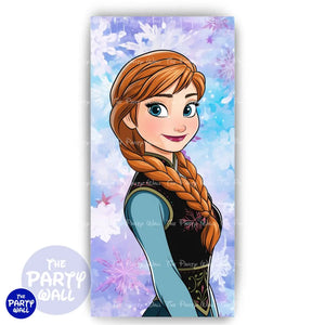 Frozen - Funda para mampara de punta redonda o rectangular Mampara de punta redonda