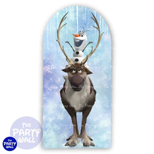 Frozen - Funda para mampara de punta redonda o rectangular Mampara de punta redonda