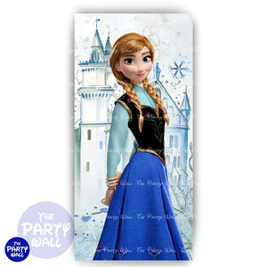 Frozen - Funda para mampara de punta redonda o rectangular Mampara de punta redonda