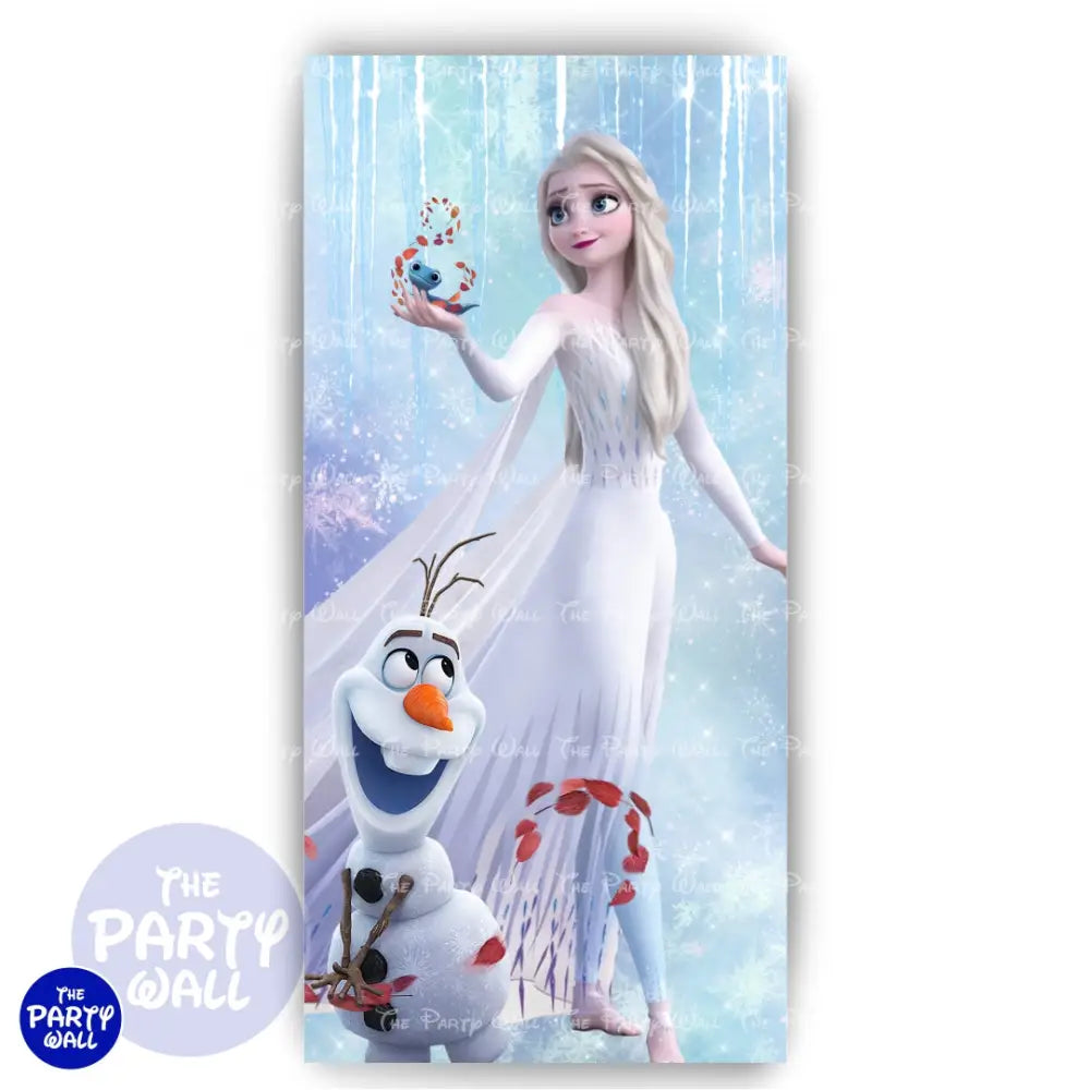 Frozen - Funda para mampara de punta redonda o rectangular Mampara de punta redonda