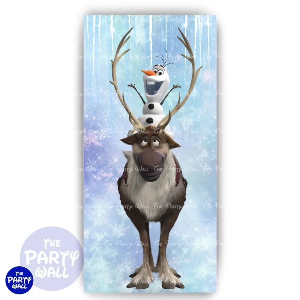 Frozen - Funda para mampara de punta redonda o rectangular Mampara de punta redonda