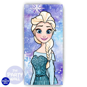 Frozen - Funda para mampara de punta redonda o rectangular Mampara de punta redonda