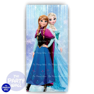 Frozen - Funda para mampara de punta redonda o rectangular Mampara de punta redonda