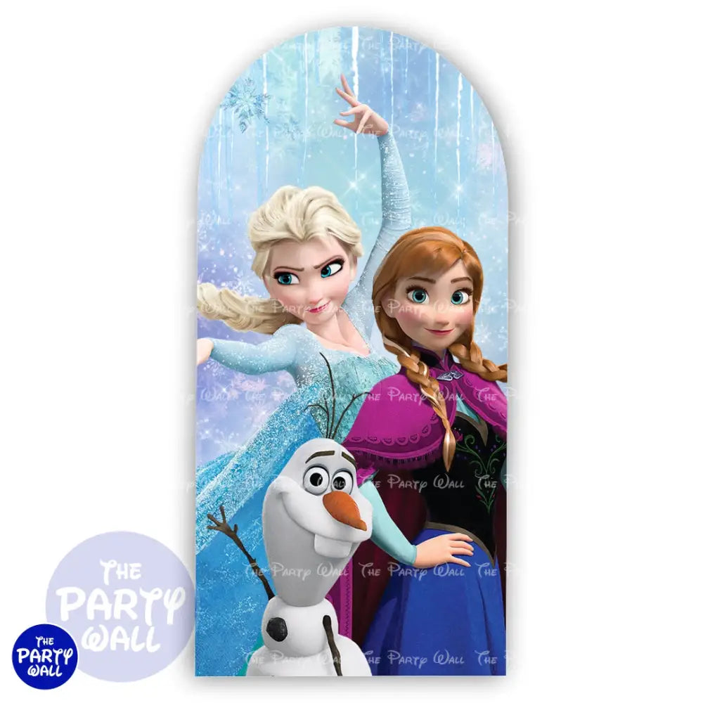 Frozen - Funda para mampara de punta redonda o rectangular Mampara de punta redonda