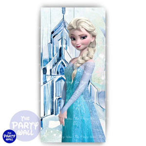 Frozen - Funda para mampara de punta redonda o rectangular Mampara de punta redonda