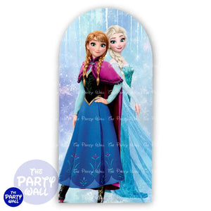Frozen - Funda para mampara de punta redonda o rectangular Mampara de punta redonda