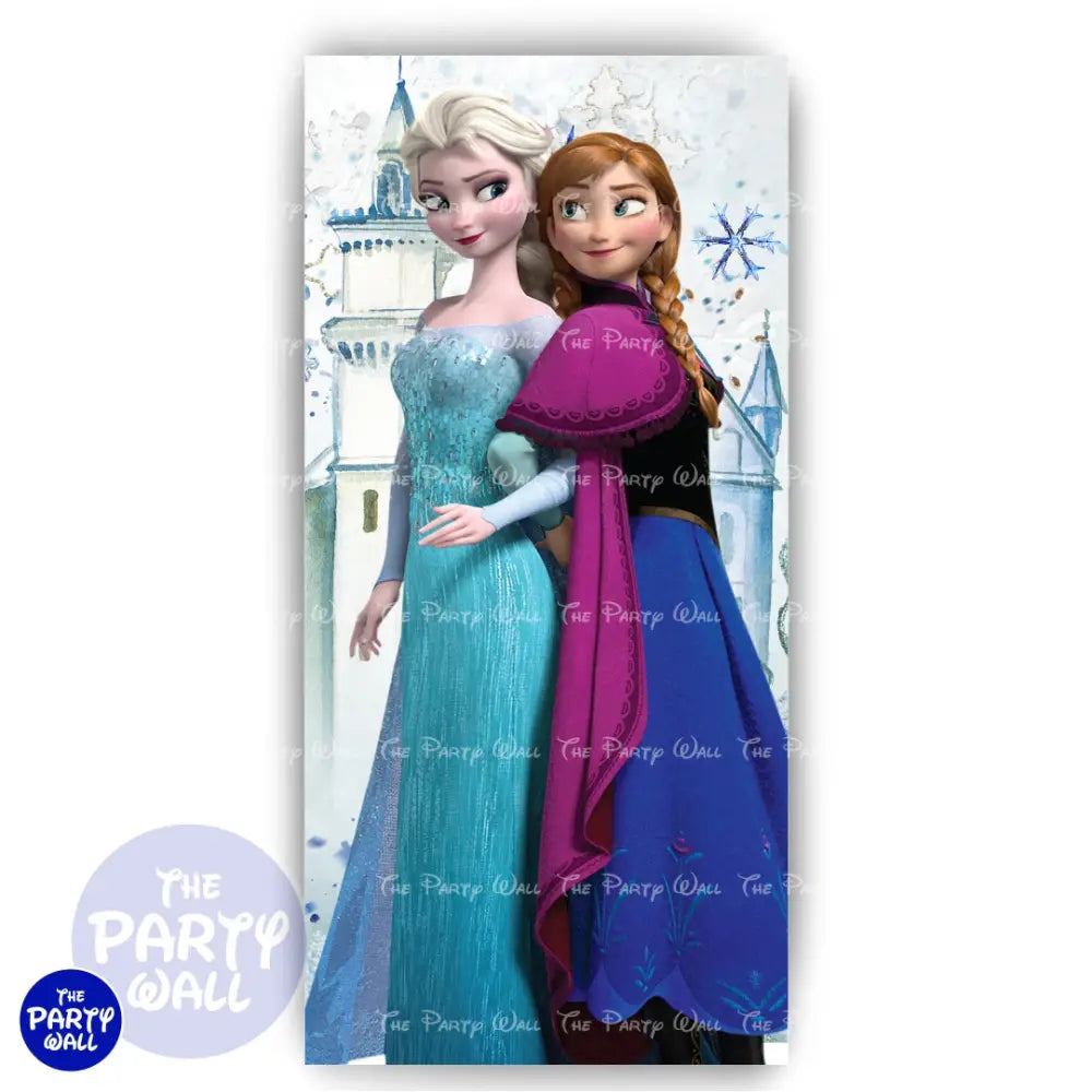 Frozen - Funda para mampara de punta redonda o rectangular Mampara de punta redonda