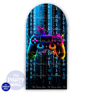 Gamer - Funda para mampara de punta redonda o rectangular Mampara de punta redonda