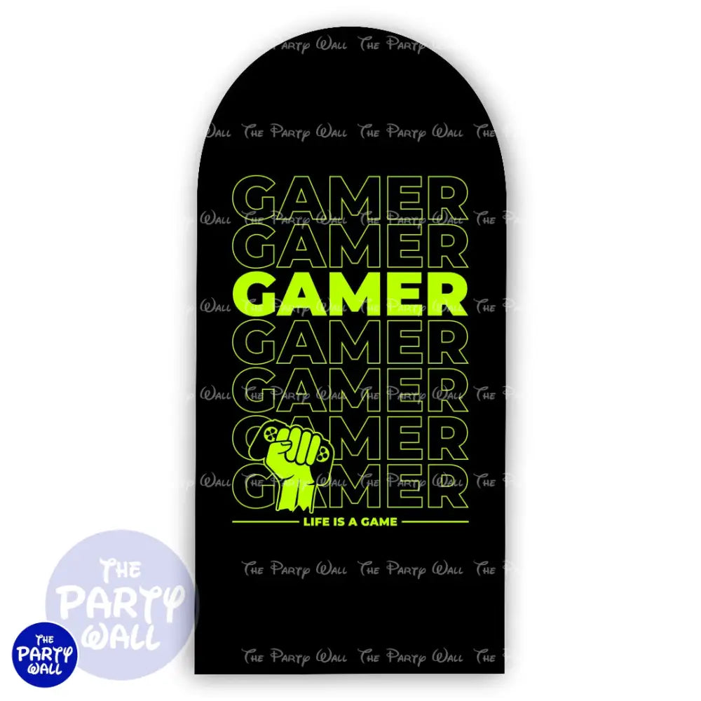 Gamer - Funda para mampara de punta redonda o rectangular Mampara de punta redonda