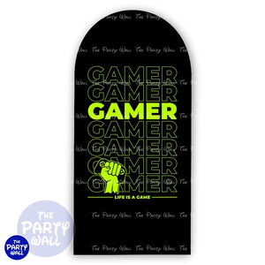 Gamer - Funda para mampara de punta redonda o rectangular Mampara de punta redonda
