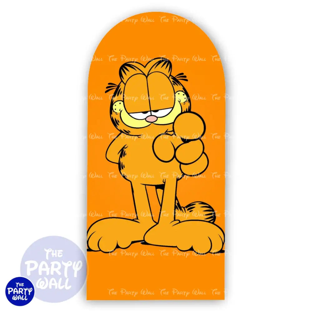 Garfield - Funda para mampara de punta redonda o rectangular Mampara de punta redonda