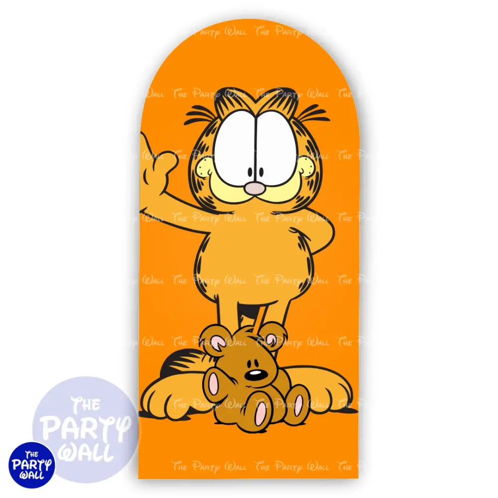 Garfield - Funda para mampara de punta redonda o rectangular Mampara de punta redonda