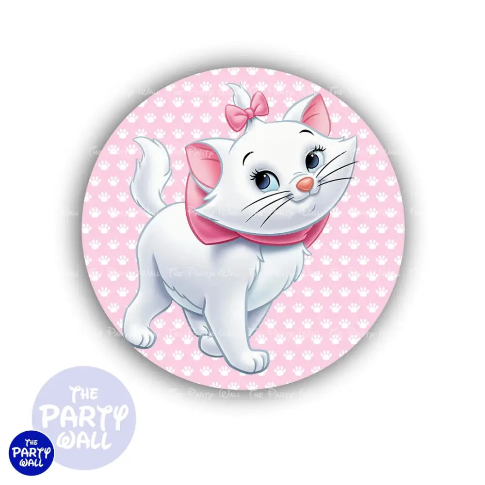 Gatita Marie - Funda para mampara circular Circular