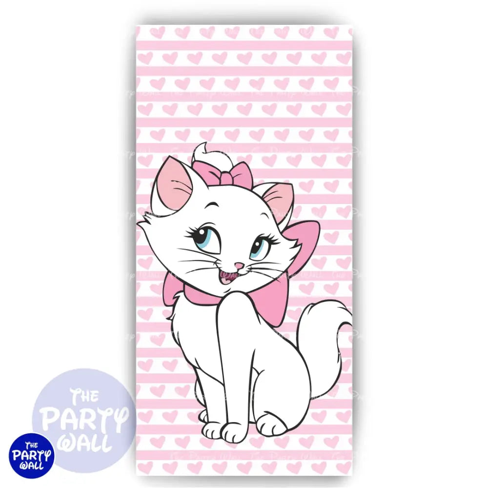 Gatita Marie - Funda para mampara de punta redonda o rectangular Mampara de punta redonda