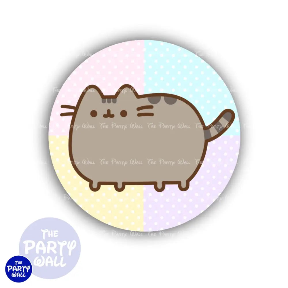 Gato Pusheen - Funda para mampara circular Circular