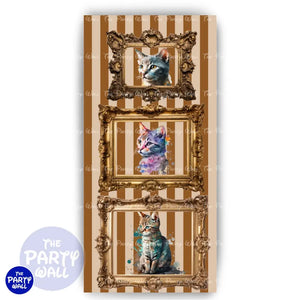 Gatos - Funda para mampara de punta redonda o rectangular Mampara de punta redonda