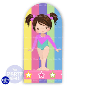 Gimnasta - Funda para mampara de punta redonda o rectangular Mampara de punta redonda