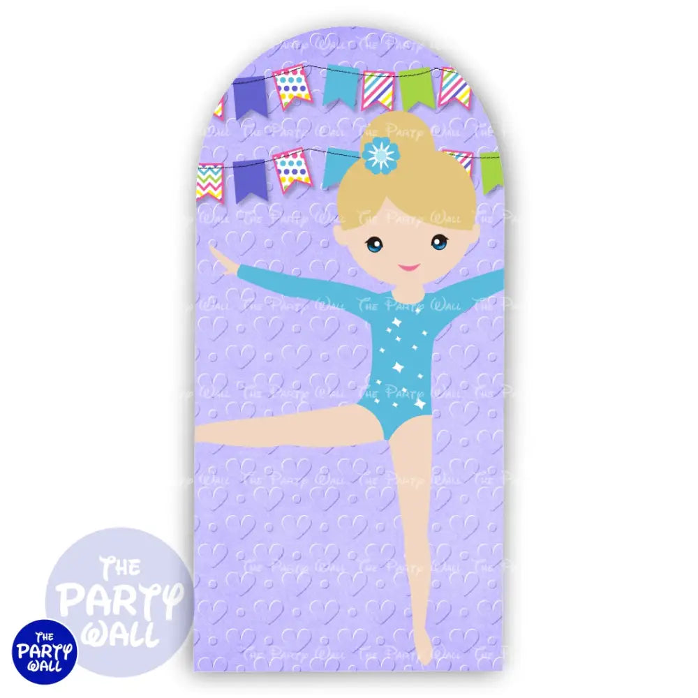 Gimnasta - Funda para mampara de punta redonda o rectangular Mampara de punta redonda