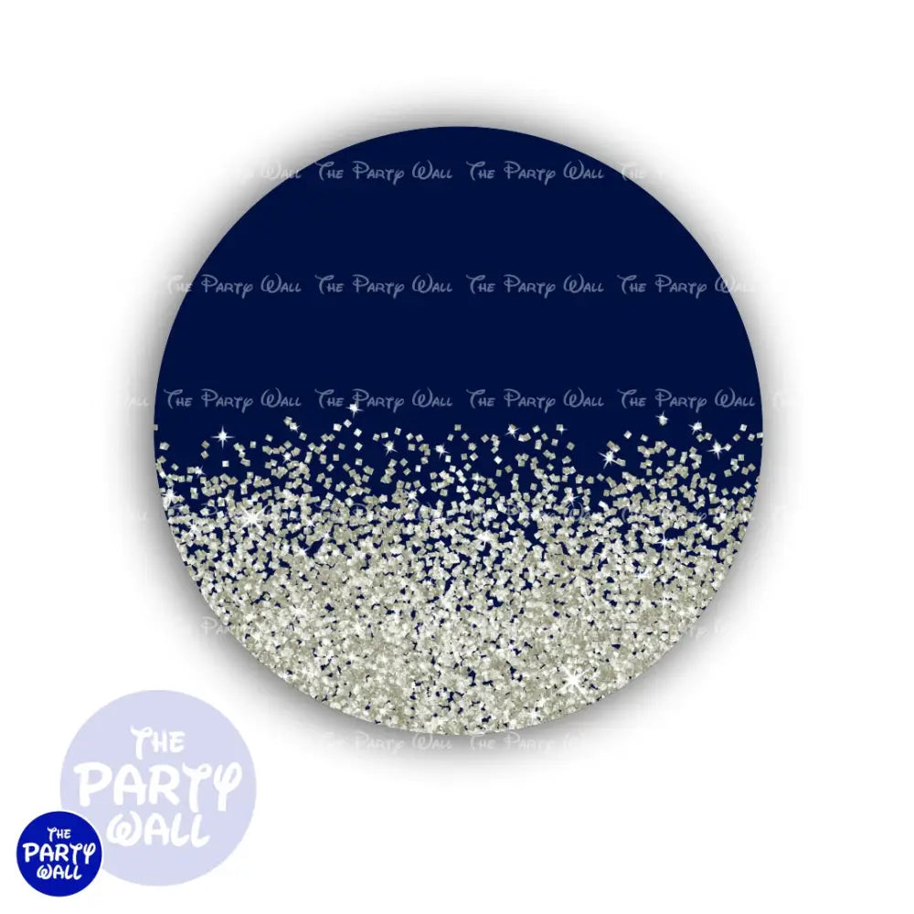 Glitter - Funda para mampara circular Circular