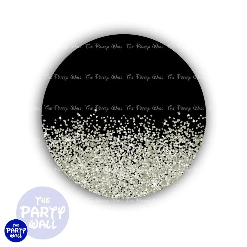 Glitter - Funda para mampara circular Circular