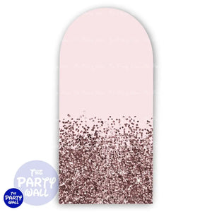 Glitter - Funda para mampara de punta redonda o rectangular Mampara de punta redonda