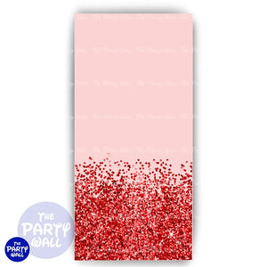 Glitter - Funda para mampara de punta redonda o rectangular Mampara de punta redonda