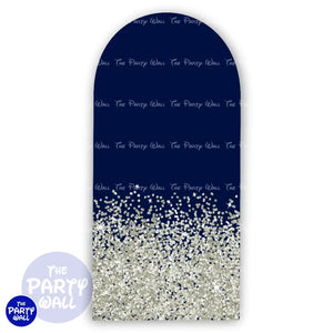 Glitter - Funda para mampara de punta redonda o rectangular Mampara de punta redonda