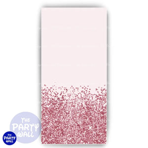 Glitter - Funda para mampara de punta redonda o rectangular Mampara de punta redonda