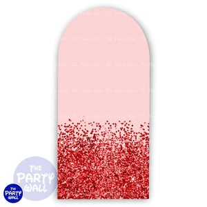 Glitter - Funda para mampara de punta redonda o rectangular Mampara de punta redonda