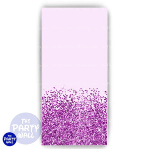 Glitter - Funda para mampara de punta redonda o rectangular Mampara de punta redonda