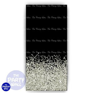 Glitter - Funda para mampara de punta redonda o rectangular Mampara de punta redonda