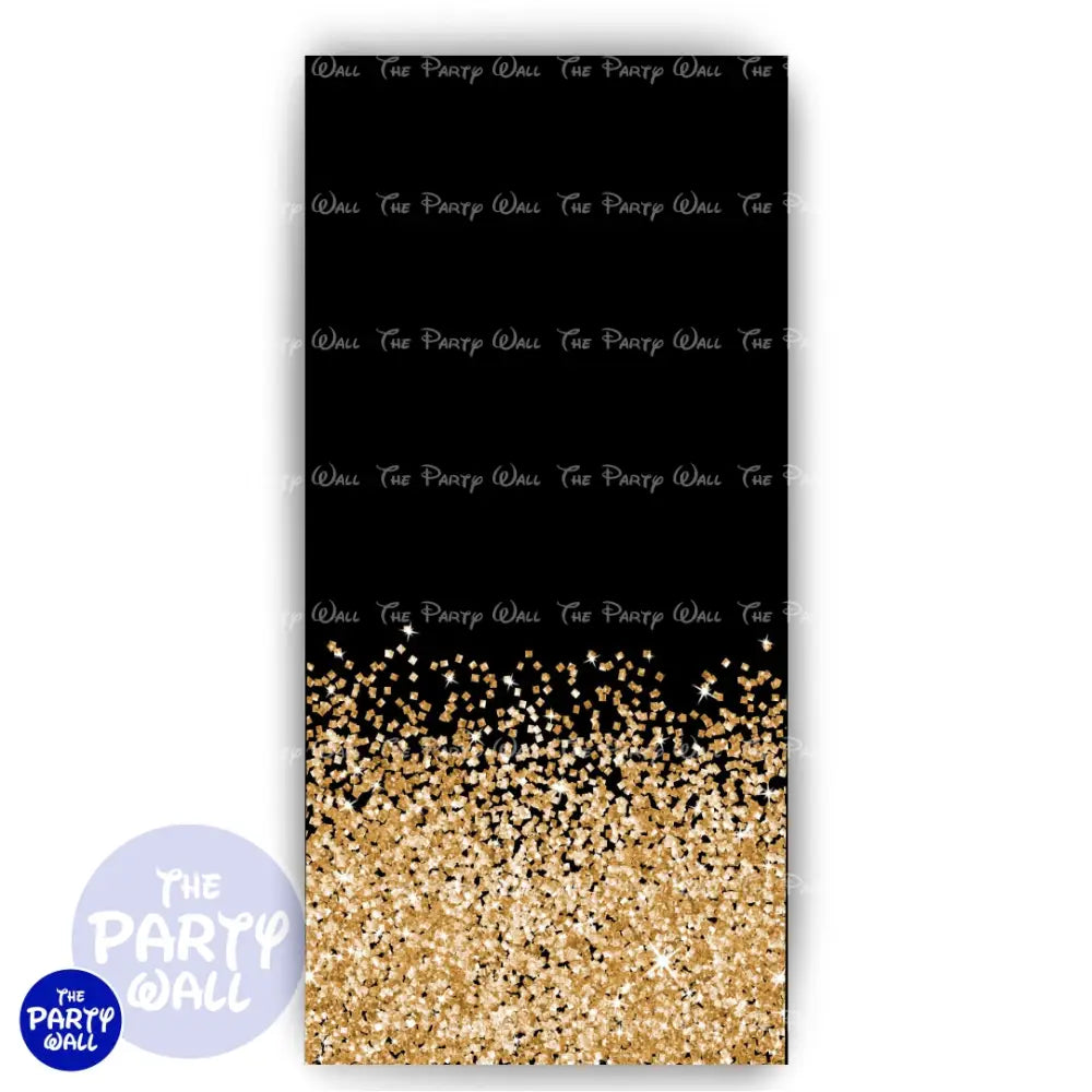 Glitter - Funda para mampara de punta redonda o rectangular Mampara de punta redonda