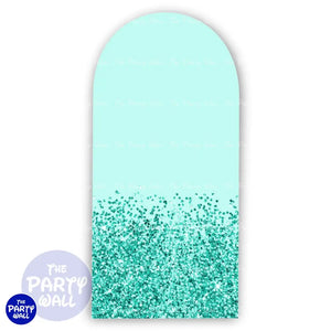 Glitter - Funda para mampara de punta redonda o rectangular Mampara de punta redonda