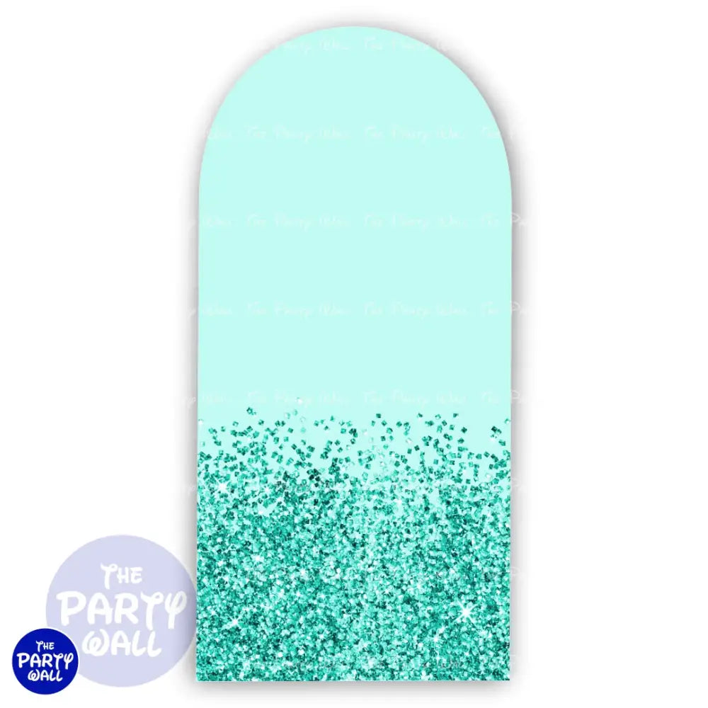 Glitter - Funda para mampara de punta redonda o rectangular Mampara de punta redonda