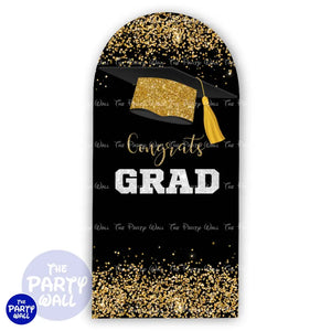 Graduación - Funda para mampara de punta redonda o rectangular Mampara de punta redonda