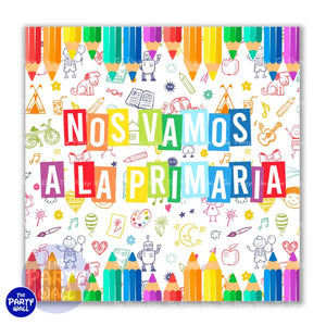 Graduación Kínder Garden - Funda para mampara cuadrada o rectangular Cuadrado o Rectangular