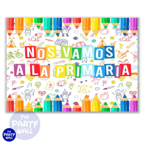 Graduación Kínder Garden - Funda para mampara cuadrada o rectangular Cuadrado o Rectangular