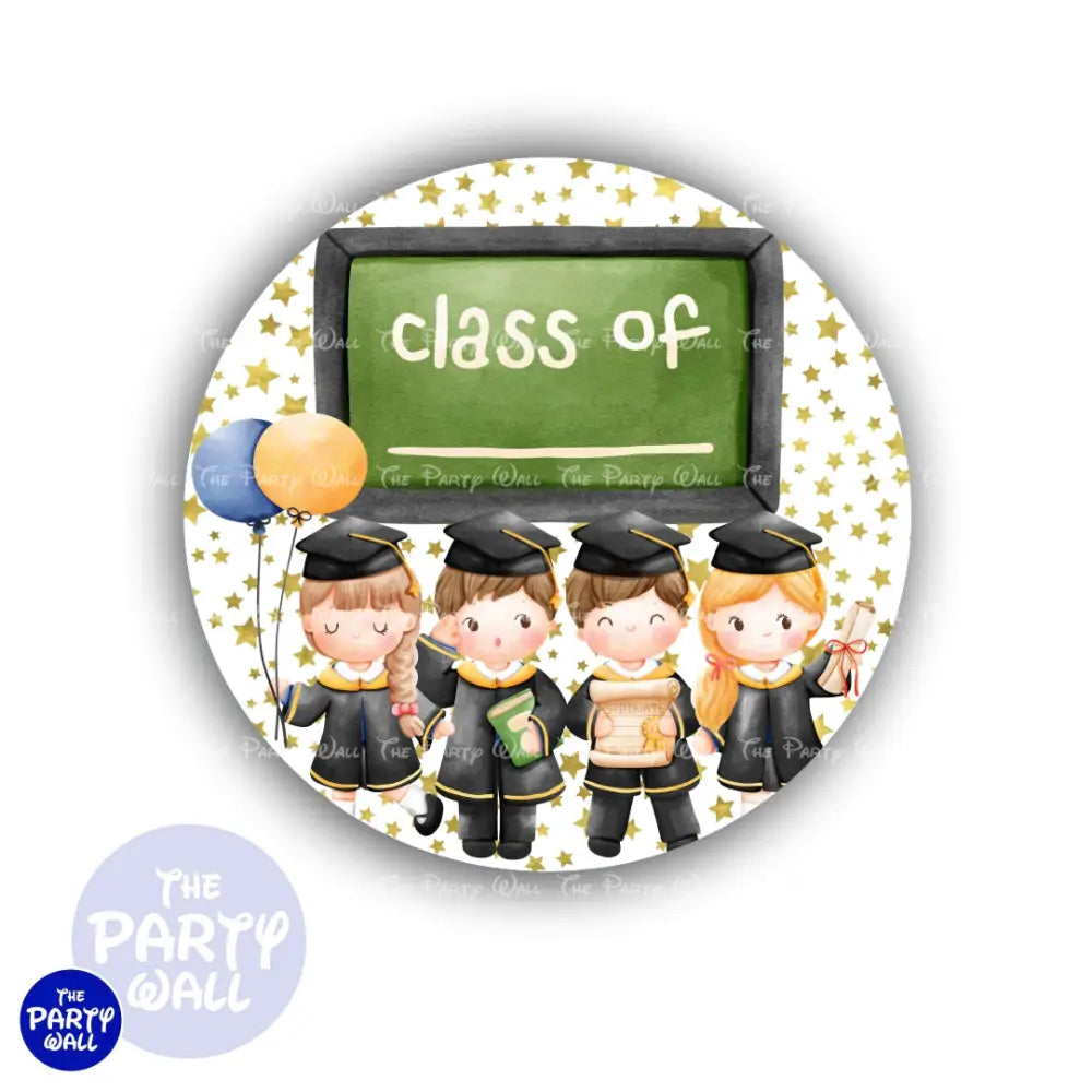 Graduación Kindergarten - Funda para mampara circular Circular