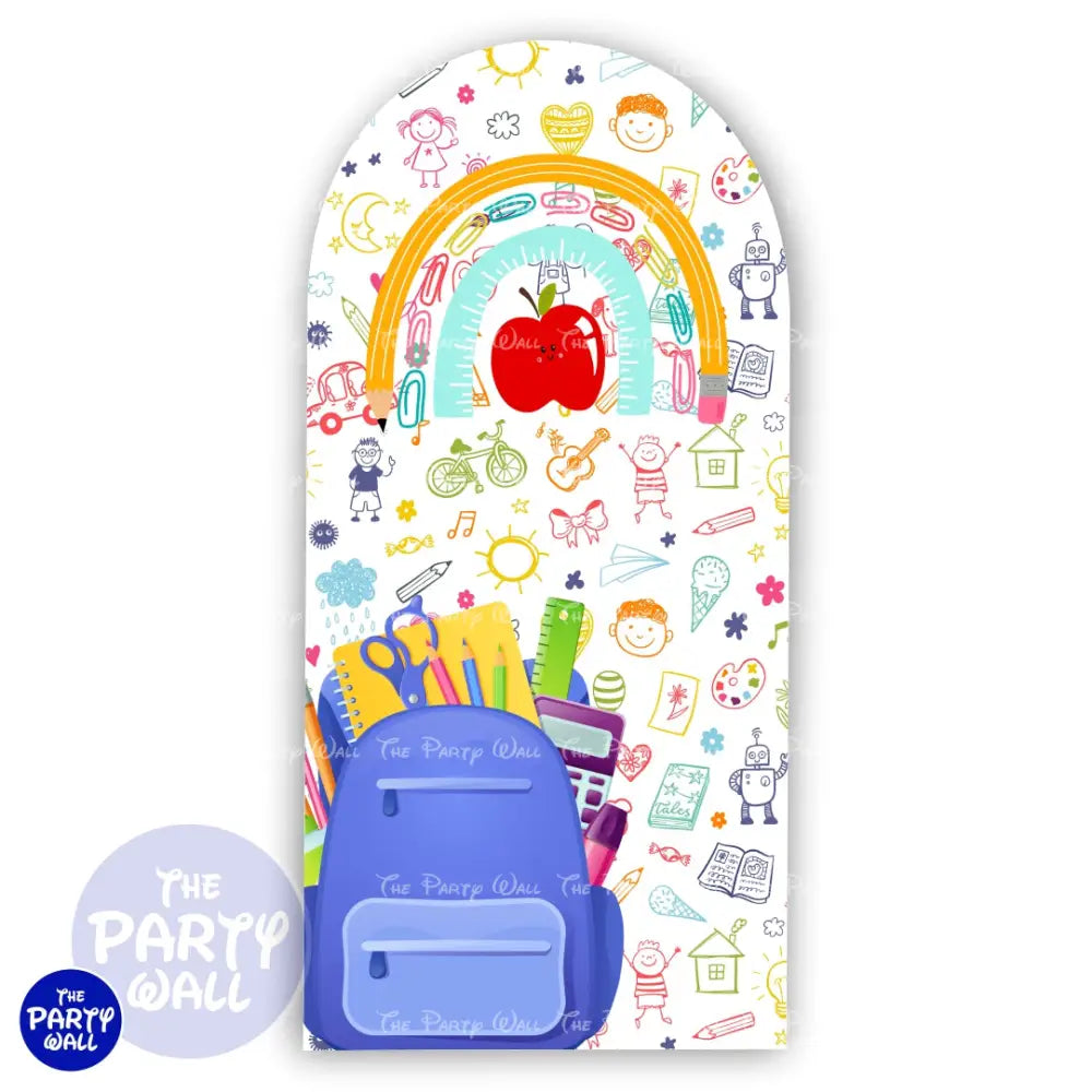 Graduación Kindergarten - Funda para mampara de punta redonda o rectangular Mampara de punta redonda