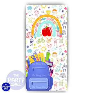 Graduación Kindergarten - Funda para mampara de punta redonda o rectangular Mampara de punta redonda