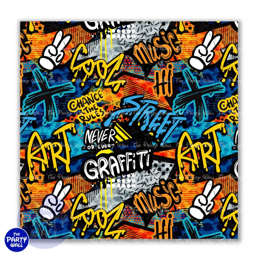 Graffiti - Funda para mampara cuadrada o rectangular Cuadrado o Rectangular