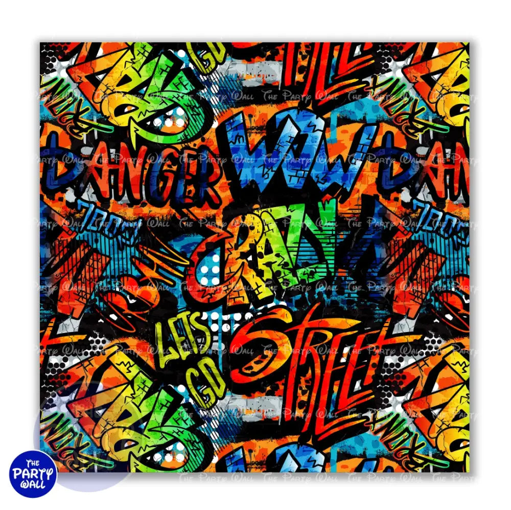 Graffiti - Funda para mampara cuadrada o rectangular Cuadrado o Rectangular