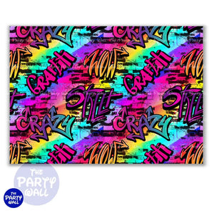 Graffiti - Funda para mampara cuadrada o rectangular Cuadrado o Rectangular